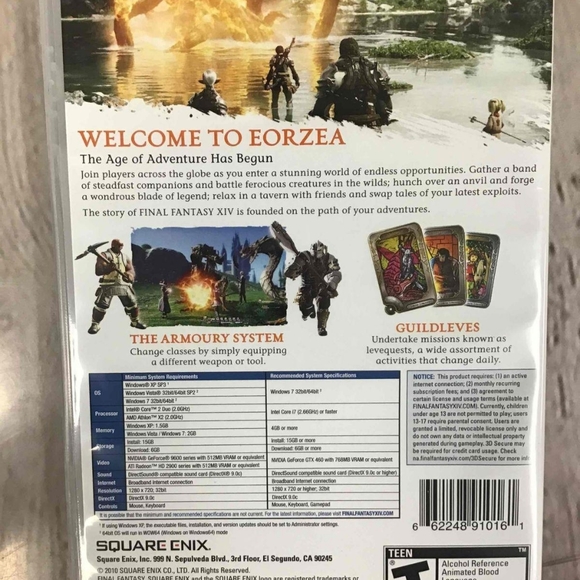 Final Fantasy XIV Online Collectors Edition Complete Set PC Software - Picture 5 of 8